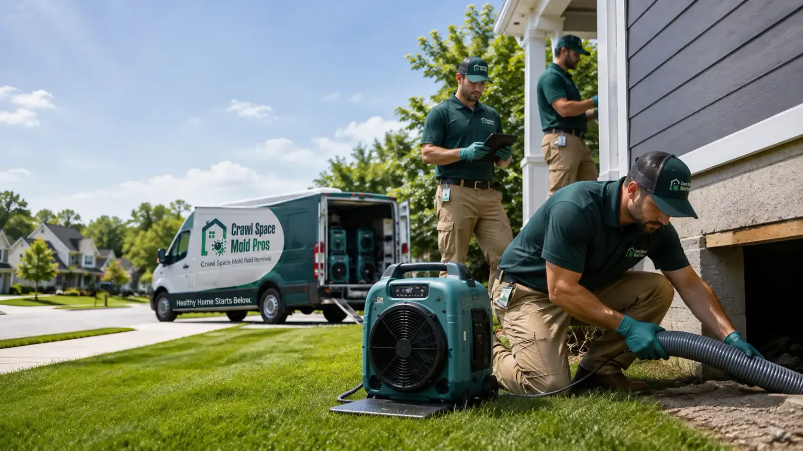 Crawl Space Mold Removal in Bellevue, OH